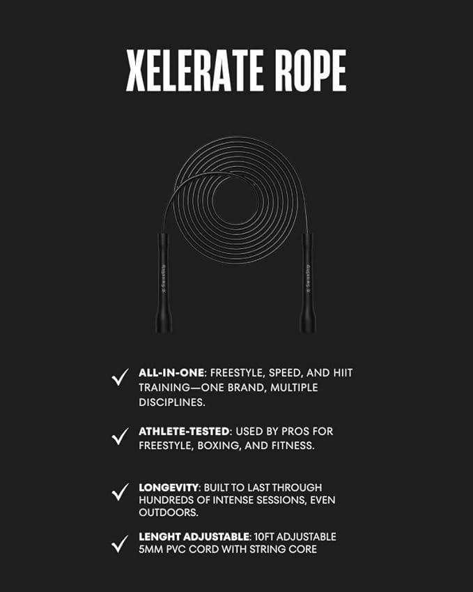 Speed Jump Rope by Dayan Kolev, 5mm PVC Skipping Rope, Great for Beginners and Advanced Athlets, Designed for Fitness, Cardio, Boxing & CrossFit, Adjustable length with Unbreakable Handles