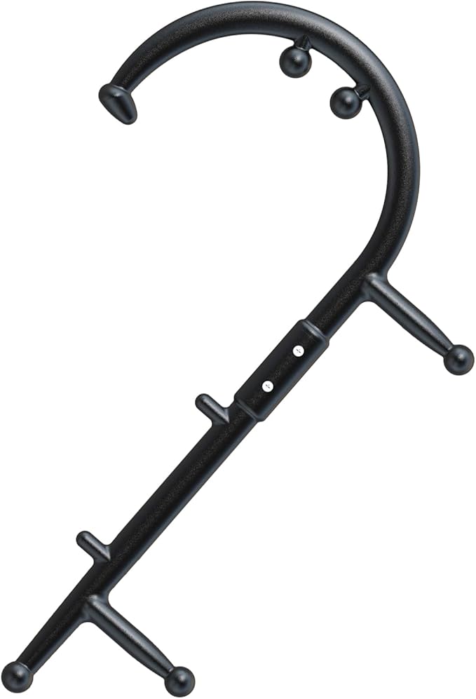 BVN Detachable Trigger Point Massage Cane – Manual Back & Shoulder Hook Massager for Pain Relief, Deep Tissue Self Massage Tool for Muscle Knots in Neck, Back, Legs & Feet