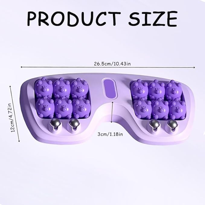Large Size Magnetic Foot Massager Roller for Plantar Fasciitis & Pain Relief - Deep Tissue Acupressure with Cat Paw Design, Portable Reflexology Tool for Home, Office, Travel