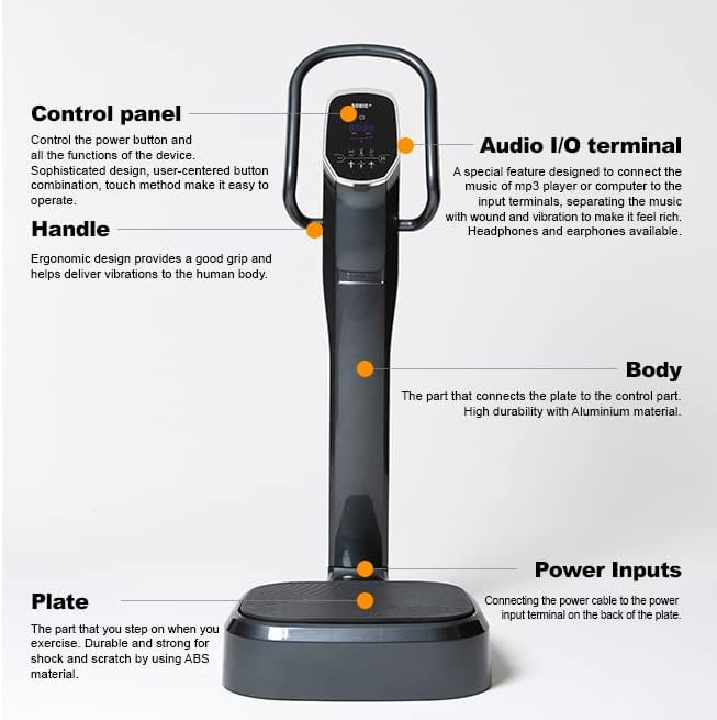 SONIX Vibration Platform Workout for Cardio Workout, Better Blood Circulation & Bone Density – Whole Body Vibration, Perfect for Home Workout & Professional Use (SW-VHBS)