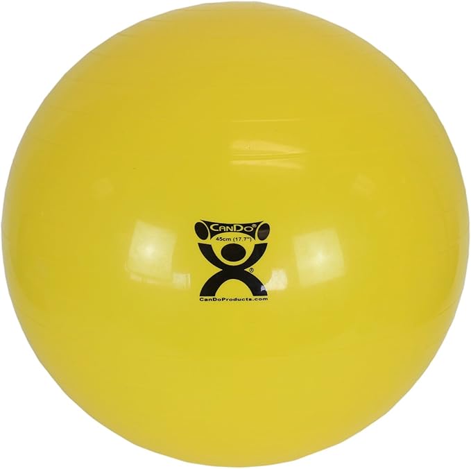 Cando 30-1800 Blue Non-Slip PVC Vinyl Inflatable Exercise Ball, 12" Diameter, 300 lbs Weight Capacity