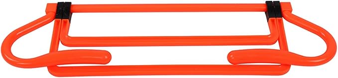5Pcs Football Soccer Training Adjustable Hurdles Agility Speed Training Equipment Orange Height Adjustable Design for Agility Drills Speed Enhancement and Athletic