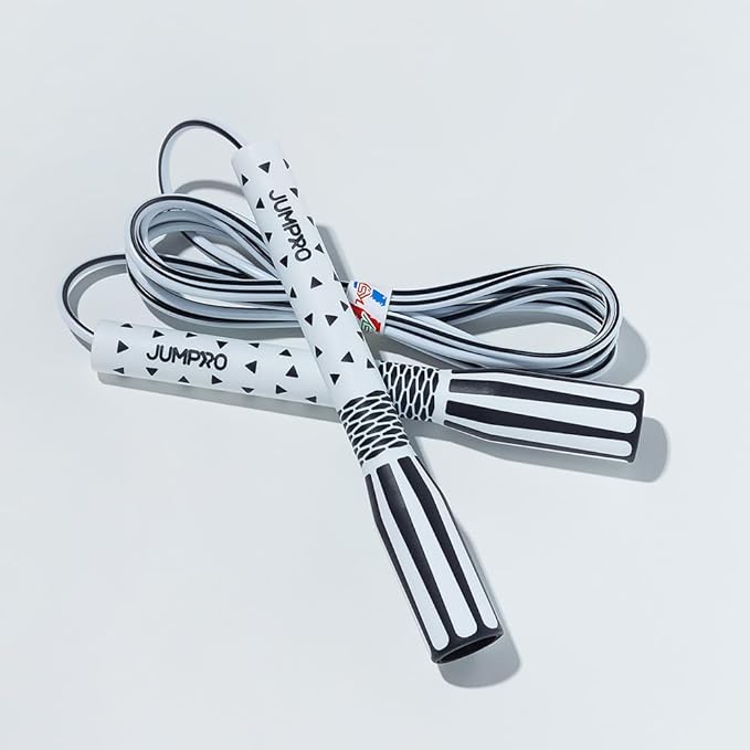 Skipping Jump Rope for Fitness Workout - Light Weight, Adjustable, Tangle Free, Excellent line control for Cardio Boxing, CrossFit, Training Exercise All Ages and Gender ( Special Luxury, KA-220, Made in Korea)