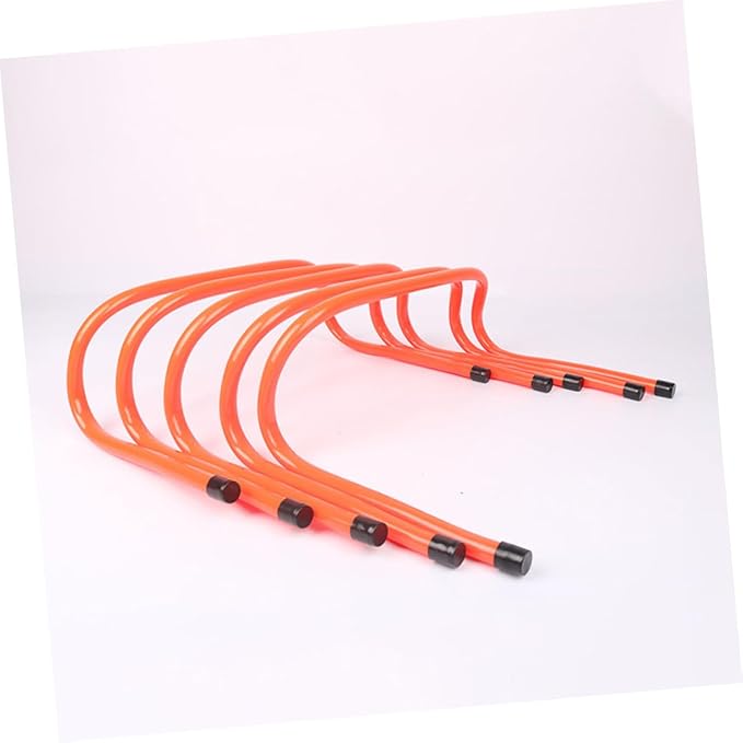 2pcs Speed Hurdles Training Equipment 15cm Plastic Wear-Resistant Agility Hurdles Professional Track Running Accessory for Soccer Football Fitness