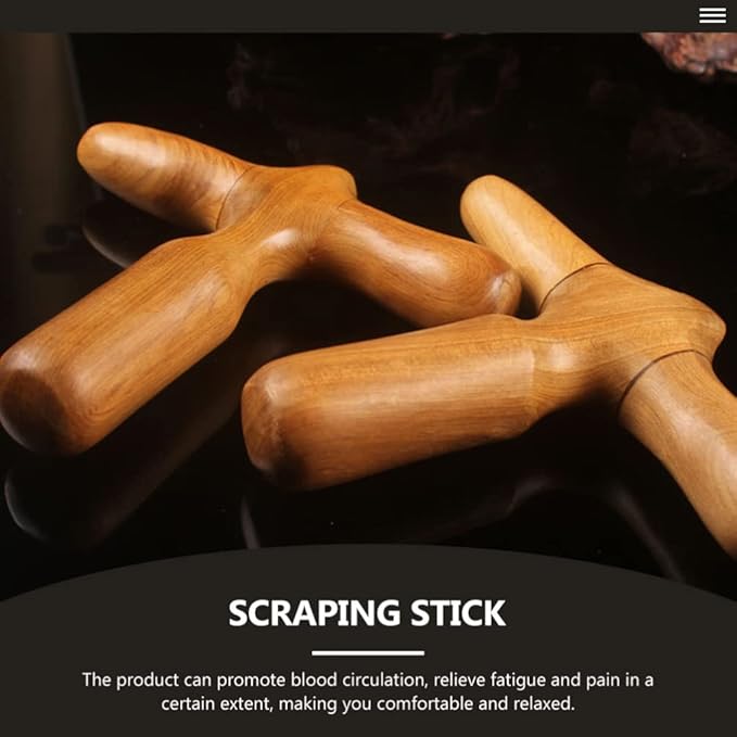 Lurrose Hand Tools Thai Massage Tools Wooden Stick Massager Point Tool Chinese Health Baoding Fitness Balls Health Exercise Stress Balls for Men Women Manual Massage Balls