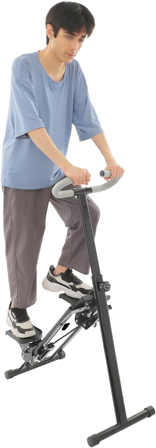 Foldable Stair Stepper Machine for Home Gym - 220LB Capacity Cardio Climber with Display, Adjustable Angle Vertical Stair Climber Exercise Equipment for Full-Body Workout