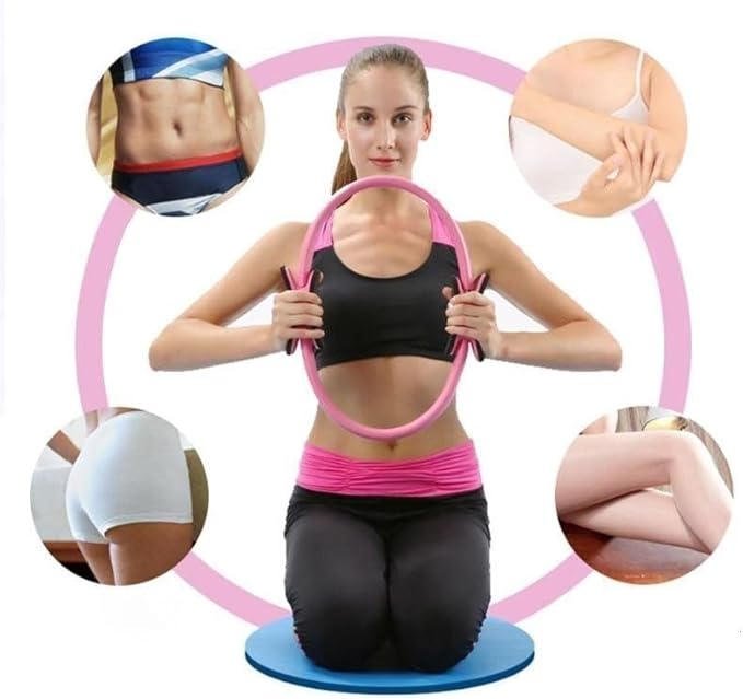 Pilates Essentials Kit for Women,Better Me Pilates Kit,Pilates Ring and Ball Set with Booty Resistance Bands,25 cm Yoga Ball,Figure-8 Resistance Stretch Bands for Core Strength Glute Toning