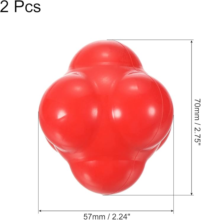 PATIKIL Reaction Balls, Agility Trainer, Silicone Bounce Balls for Baseball Hand-Eye Coordination Reaction Training, Speed Reflex
