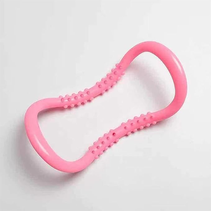 Yoga Pilates Circle Ring, Yoga Circle Stretch Resistance Ring Body Building Fitness Workout Tools for Training Neck, Back, Leg, Calf, Strengthen Chest, Thighs, Arms, Massage Point Design