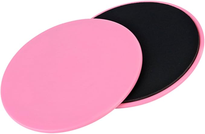 Core Exercise Discs, 2 Pack Pink Sliding Fitness Sliders for Home Gym, Yoga, Pilates, Cross Training, Physical Therapy