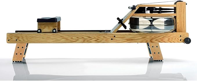 WaterRower Oak Rowing Machine with S4 BLE Monitor | USA Made Water Rower | Original Handcrafted Erg Row Machine for Home Use & Gym