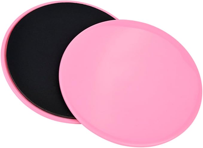 2PCS Exercise Sliding Discs, Small Lightweight Core Sliders, Full Body Workout Tools with Self Adhesive Design, Ideal for Gym, Yoga, Physical Therapy & Dance Training