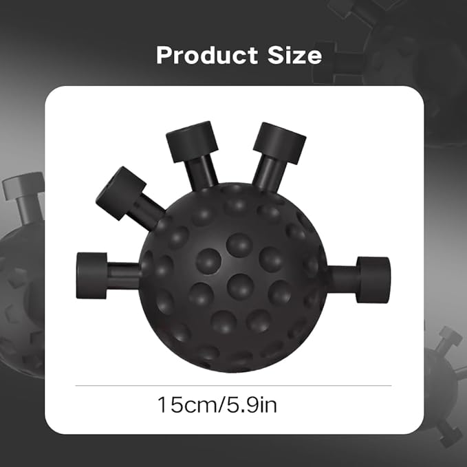 Finger Grip Strengthener, Hand Grip Strengthener Finger Exerciser, Grip Strength Trainer, Adjustable Hand Grip Silicone Grip Strength Trainer for Muscle Building and Injury Recovery, Black