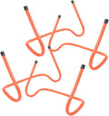 DECHOUS 4Pcs Agility Speed Hurdles with Stable Base Plastic Sports Training Equipment for Football Soccer Outdoor Running Field Coordination and Quickness Practice