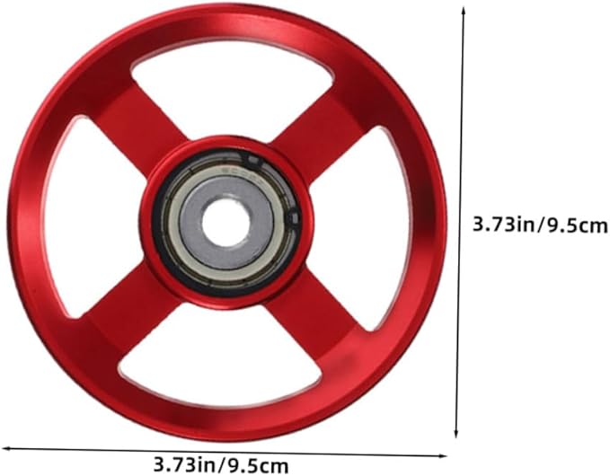 3pcs Aluminum Alloy Fitness Pulley Wheels Cable Pulley System Gym Equipment Replacement for Home Weight Training Strength Exercise Attachments