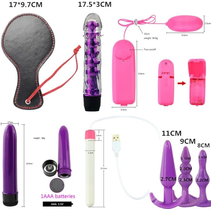 Purple Fashion 28 Piece Pilates Equipment Combination Cosplay Yoga Set, Indoor Wrist and Hip Fun Sports Accessories, Couple Gift