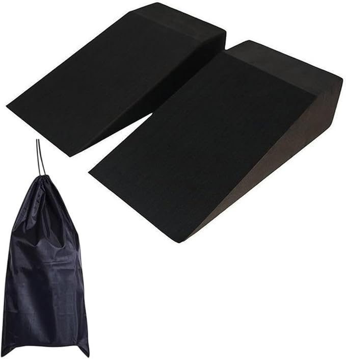 Foam Wedge Blocks Non-Slip Professional Squat Ramp Yoga Prop Lightweight Calf Stretcher Slant Board