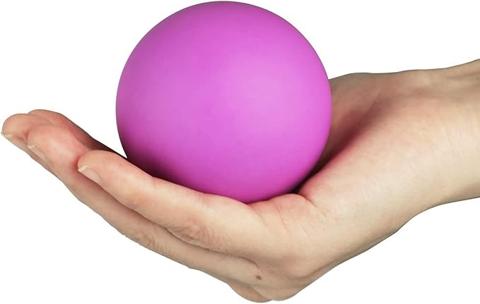 WOVTE 2 Pack Massage Lacrosse Balls for Sore Muscles, Shoulders, Neck, Back, Foot, Body, Deep Tissue, Myofascial Release, Trigger Point Therapy, Muscle Knots and Yoga Therapy (Blue Purple)