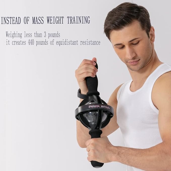Arm Gyro Ball Core Trainer for Stronger Arm Bones and Muscle - Fitness Gyroscopic, Wrist Ball Gyro, Arm Strength Exerciser, Arm Hand Muscle Trainer Device