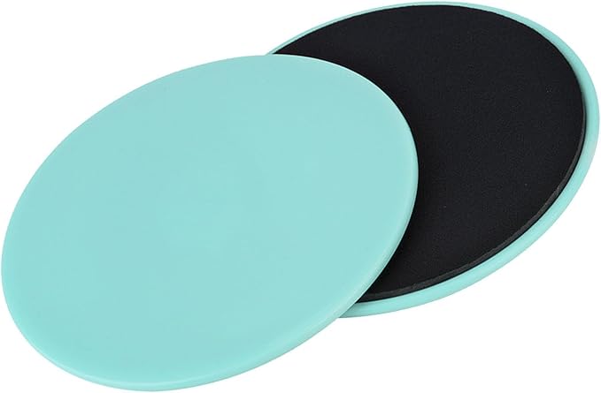 2PCS Exercise Sliding Discs, Small Lightweight Core Sliders, Full Body Workout Tools with Self Adhesive Design, Ideal for Gym, Yoga, Physical Therapy & Dance Training