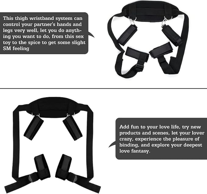 Black Classic Nylon Hand And Leg Training Straps, Soft And Comfortable Yoga Pilates Waist Belt To Help Maintain Posture And Enhance Experience, Couple Gift
