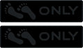 Naked Feet Only Step Pads Non-Slip EVA Foam Step Pad for Boat Gunwales & Ladders, 6mm Brushed Marine Grade Anti-Skid Adhesive Pads (Pair) SeaDek Technology - All Black
