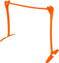 Adjustable Orange Soccer Agility Hurdles Training Equipment Foldable Plastic Speed Hurdles for Youth Soccer Practice and Running Training