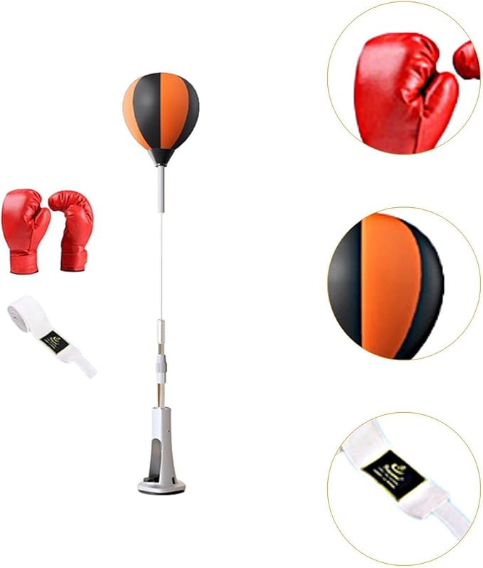 Boxing Reaction Ball, with Stand Boxing Speed Bag Boxing Punching Bag for Exercise, for Kids with Gloves