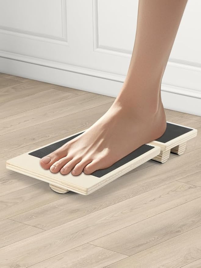 Ankle Balance Board Ankl e Foot Strengthener for Sprained,Single Leg Balance Board witth 2 Ankle Brace,Non-Slip Posture Corrector,Balance Training,Plantar Fasciitis Relief