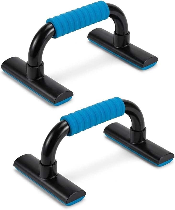 Push Up Bars Strength Training - Pushup Handles With Rubber Grip, Home Fitness Equipment with Anti-Slip Sturdy Structure Floor Workouts Push Up Stands for Man Women