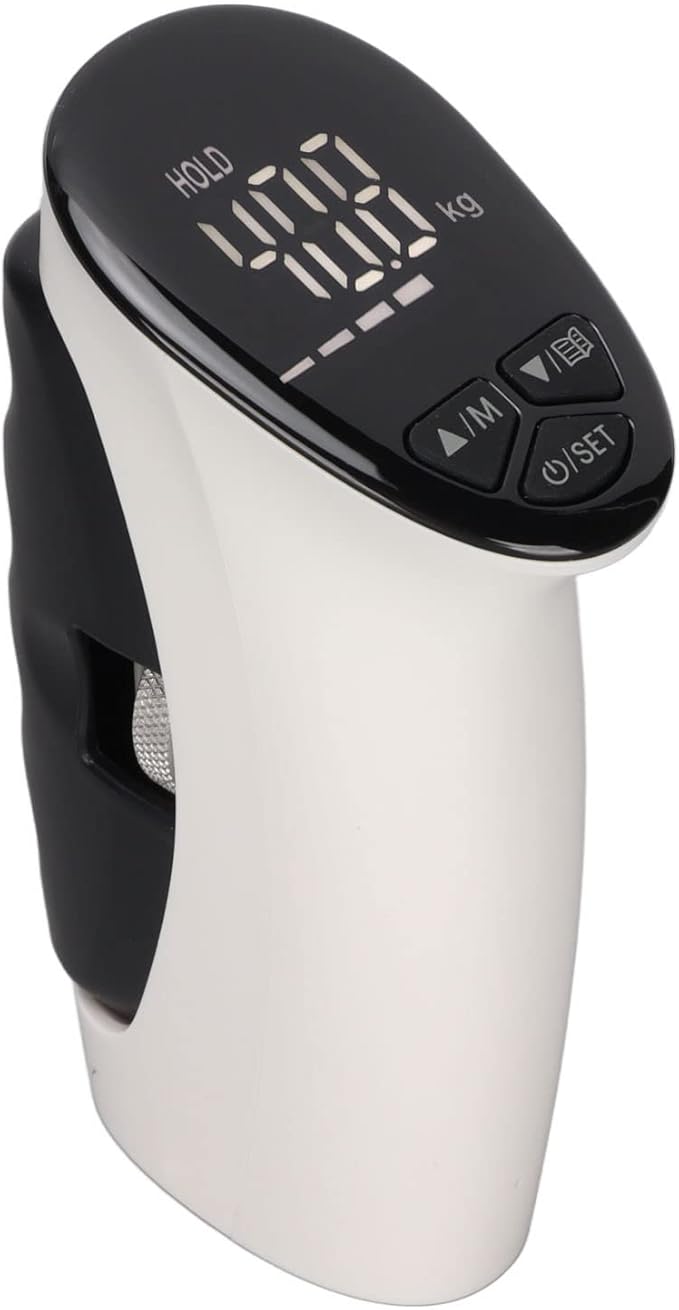 Hand Dynamometer Grip Strength Trainer, Electronic Hand Grip Strength Tester, LED Display Adjustable Grip Distance Digital Hand Grip Strength Dynamometer for Sport Home School