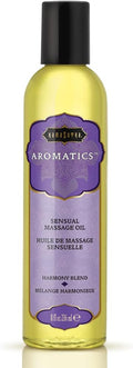 KAMA SUTRA Harmony Aromatics Massage Oil – 8oz- Rich Blend of Natural Essential Oils - juniper, pine, lavender and rosemary - Date Night Couples Full Body Massage Oil for Daily Use Body Care