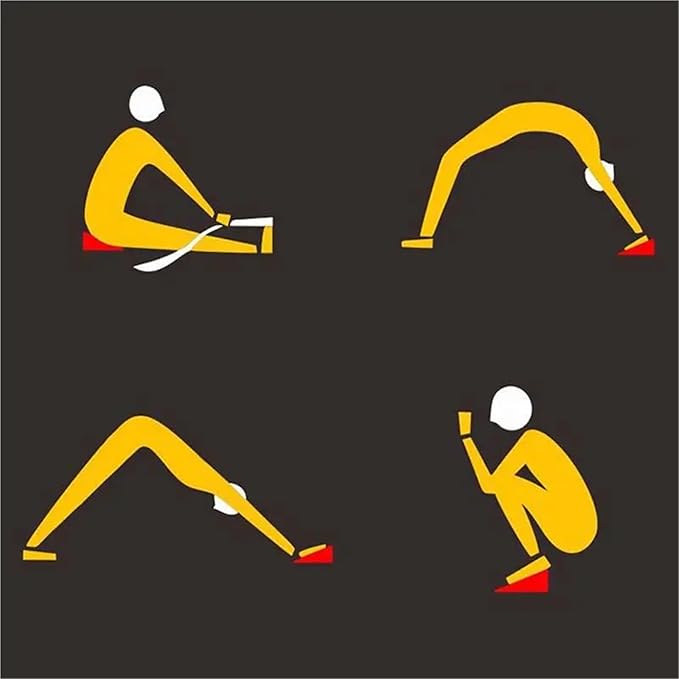 Yoga Foam Wedges 2pairs Yoga Foam Wedge Slanting Board EVA Stretch Slant Boards Block Calf Extender Foot Stretcher