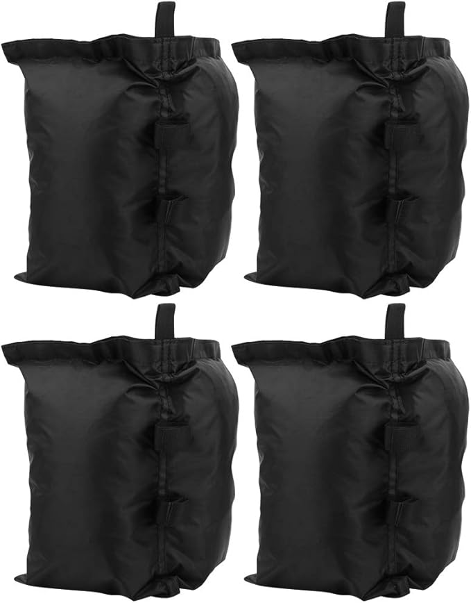 4pcs Oxford Cloth Black Tent Solid Sandbag Large Capacity Good Tight Outdoor Parasol Umbrella Sand Bag