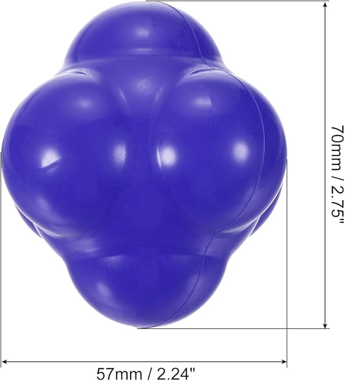 PATIKIL Reaction Balls Agility Trainer, Silicone Bounce Balls for Baseball Hand-Eye Coordination Reaction Training, Speed Reflex