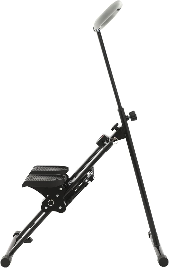 Stair Stepper,220Lbs Load-Bearing Vertical Climber Machine for Full-Body Workout,Folding Cardio Stair Master with Adjustable Handlebar & Pedal, Floor-Standing Fitness Equipment with Clear Display