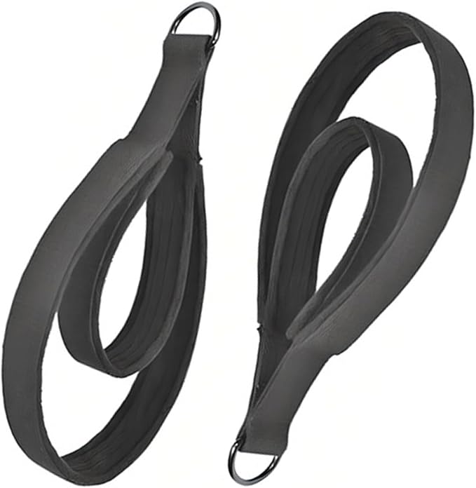 1 Pair Pilates Double Loop Strap For Reformer Fitness D-Rings Handle Yoga Exercise Accessory For Home Gym Workout Fitness D Rings Workout