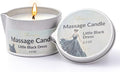 Massage Candle Warming Moisturizing Skin Oil, Natural Soybean Wax Low Temp 42 Degree Scented Candle for Date Night, Amazing Gift 2.3 OZ (Little Black Dress)