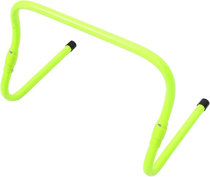 Adjustable PVC Agility Hurdles for Boys and Girls Speed Training Barriers for Soccer Practice Enhancing Coordination and Footwork Skills Green Height Settings