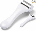 Tondiamo 2 Pcs Muscle Roller Gifts Stick Fascia Body Cellulite Face Muscle Massage Roller Manual Massage Tools for Relief Neck Arm Back Leg Body Deep Release(White,Metal)