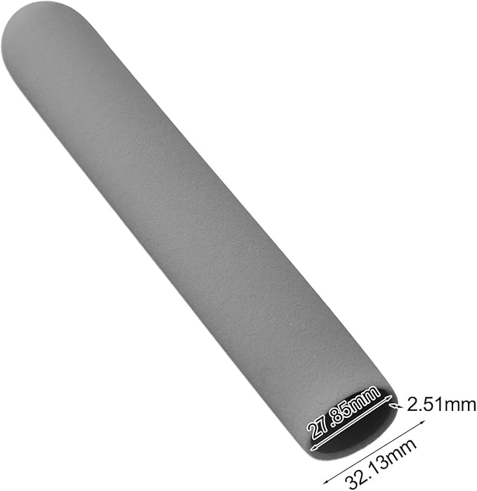 Rowing Machine Handle Grips Replacement Non-Slip Plastic Exercise Equipment Handle Cover Sweat Resistant Fitness Accessory For Home Gym Training Black Gray 28Mm Diameter(Gray)