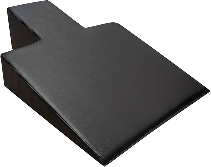 Pilates Wedge, Large Upholstered Wedge for Pilates Refromer, Build Strength and Stability, Pilates Equipment for Home and Studio Use,Black