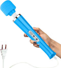 CHARMING Wired Powerful Handheld Back Massager with Strong Personal Therapy Vibration Massager for Sports Recovery, Muscle Aches, Whole Body Pain (Blue)