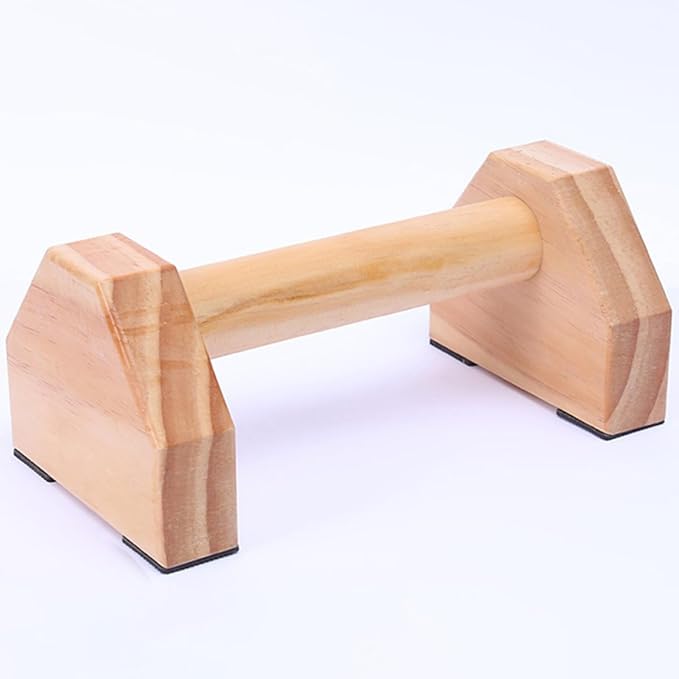 Veemoon Push-up Bars Wooden 30cm Pair, Pine Wood Push-up Holders for Home Arm Strength Training, Muscle Fitness Equipment, Non-slip Push-up Stands for Indoor Workout