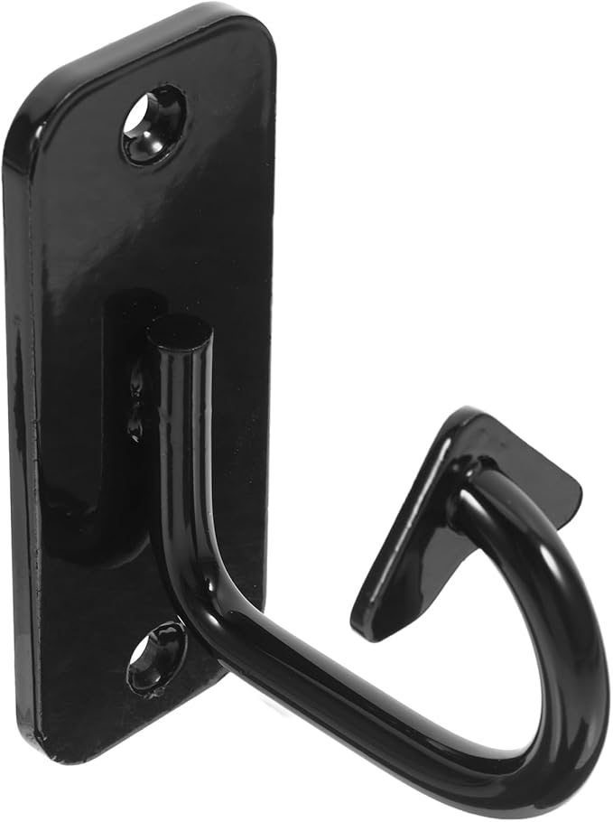 Totority Resistance Band Wall Anchor Hook for Home Gym, Black Steel Fixed Mount for Yoga Hammock, Pilates, Battle Ropes and Fitness Training Equipment Attachments