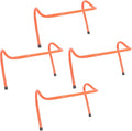 Veemoon 4pcs Agility Hurdles Set, 15cm Plastic Speed and Soccer Training Equipment, Lightweight Sports Training Accessory for Football and Basketball Drills