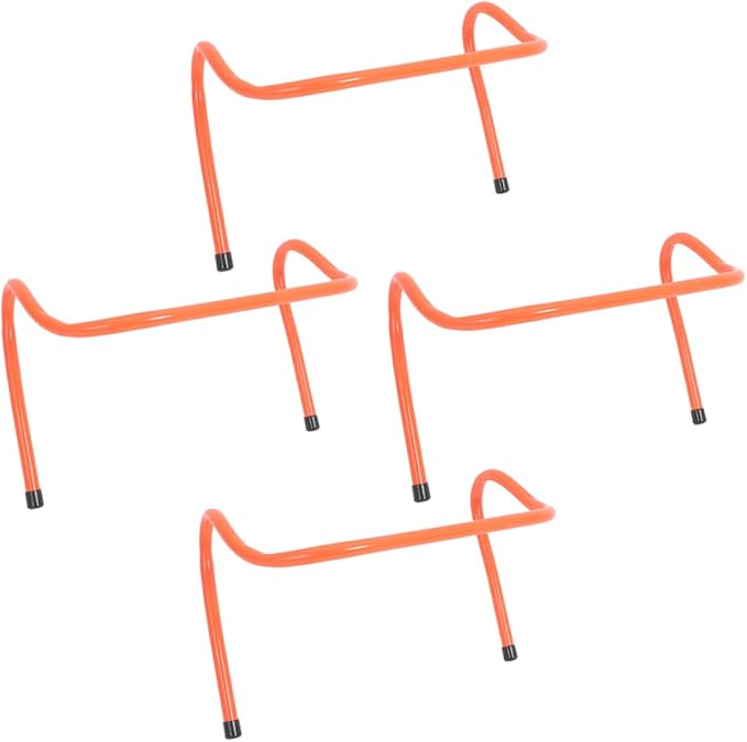 Veemoon 4pcs Agility Hurdles Set, 15cm Plastic Speed and Soccer Training Equipment, Lightweight Sports Training Accessory for Football and Basketball Drills