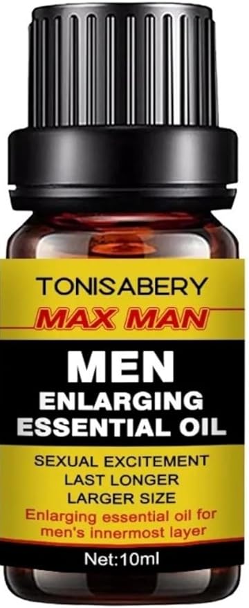 MAX Man, Massage Oil for Men 10ml (Yellow) Male Enhancement Men's Re-Vitalize Enlargement Cream (1)
