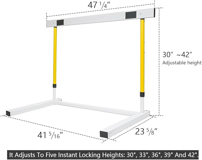 Adjustable Height Hurdle, Detachable Track and Field Equipment for Speed & Agility Training