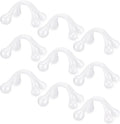 Liliful 9 Pcs 4 Point Massage Tools Christmas Gift Office Gift Small Hook Massager Handheld Palm Shaped Manual Back and Neck Massager Tools 4 Legged Hand Held Massager (White)